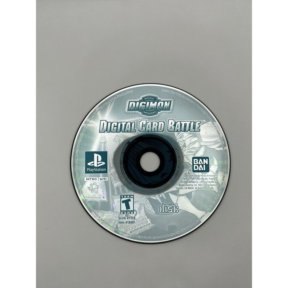 Digimon Card Battle - PS1 Playstation 1 Game Rare Disc Only